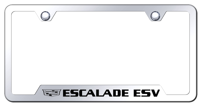 Escalade ESV 2014 Cut-Out Frame - Laser Etched Mirrored