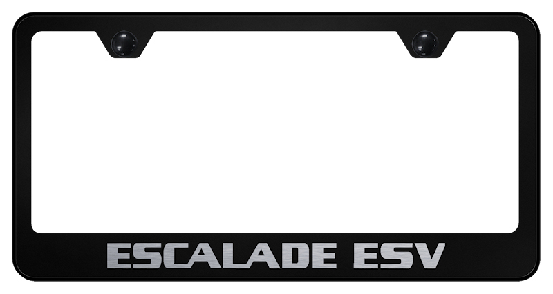 Escalade ESV Stainless Steel Frame - Laser Etched Black
