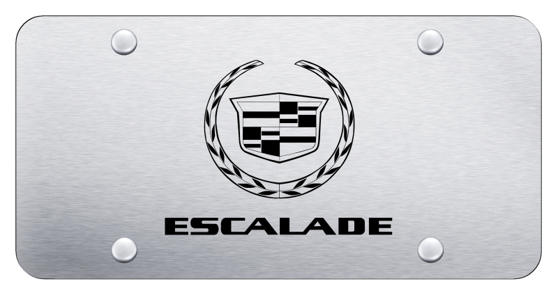 Escalade License Plate - Laser Etched Brushed