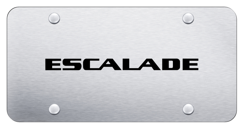 Escalade (Name Only) License Plate - Laser Etched Brushed