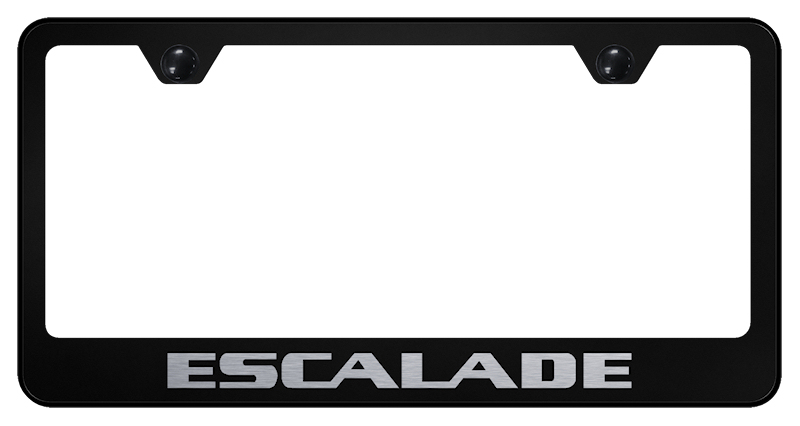 Escalade Stainless Steel Frame - Laser Etched Black