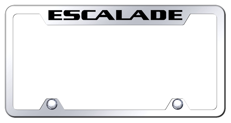Escalade Steel Truck Cut-Out Frame - Laser Etched Mirrored