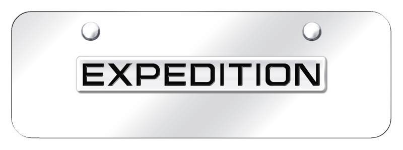 Expedition Name Mini Plate - Chrome on Mirrored