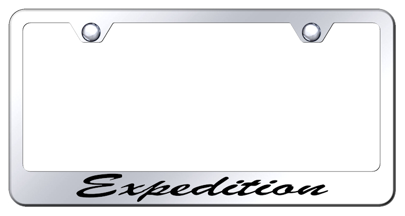 Expedition Script Stainless Steel Frame - Etched Mirrored