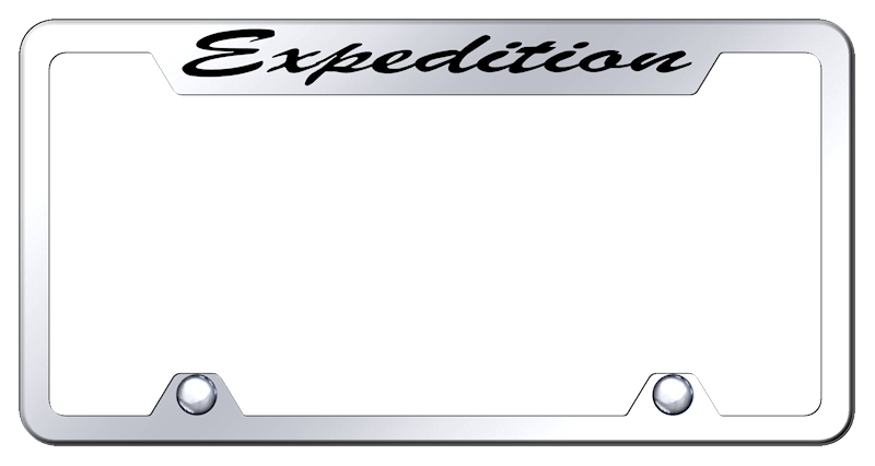 Expedition Script Truck Cut-Out Frame - Etched Mirrored
