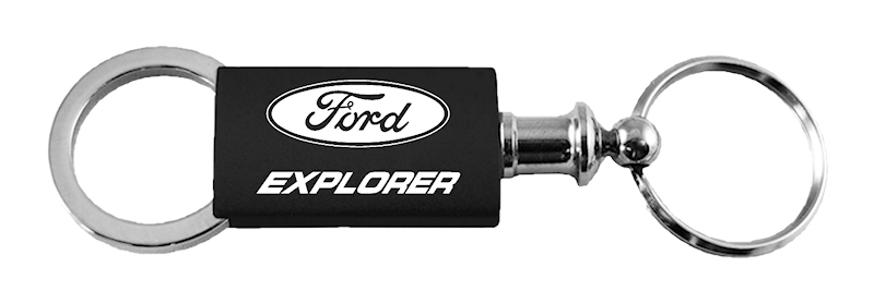 Explorer Anodized Aluminum Valet Key Fob - Black