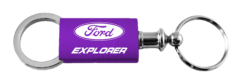 Explorer Anodized Aluminum Valet Key Fob - Purple