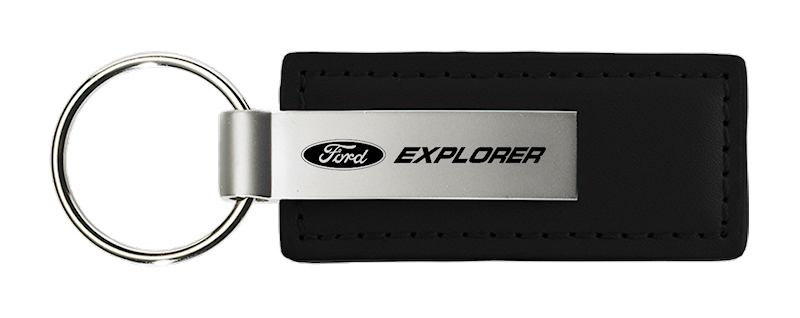 Explorer Leather Key Fob - Black