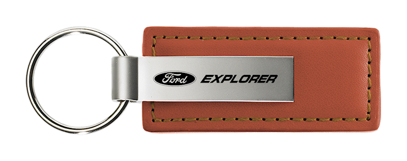 Explorer Leather Key Fob - Brown