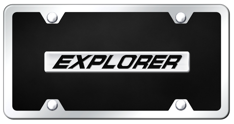 Explorer Name Acrylic Kit - Chrome on Black