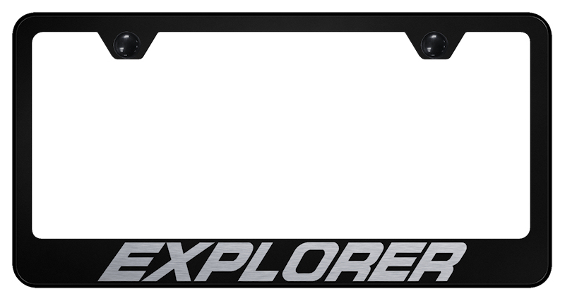 Explorer Stainless Steel Frame - Laser Etched Black