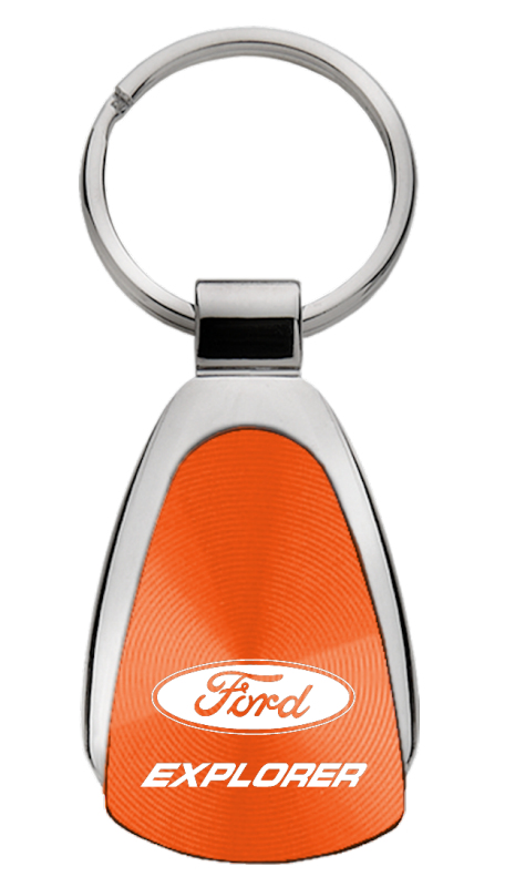 Explorer Teardrop Key Fob - Orange