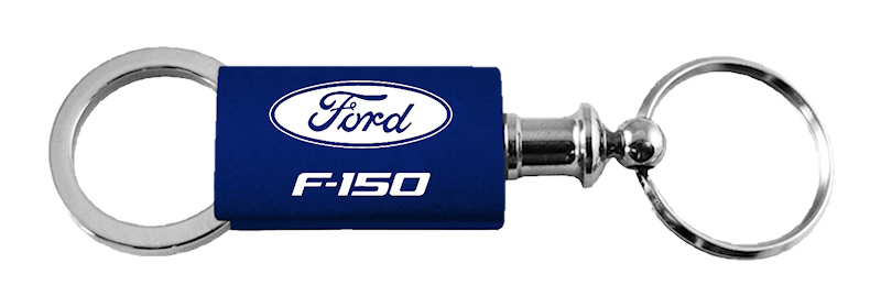 F-150 Anodized Aluminum Valet Key Fob - Navy