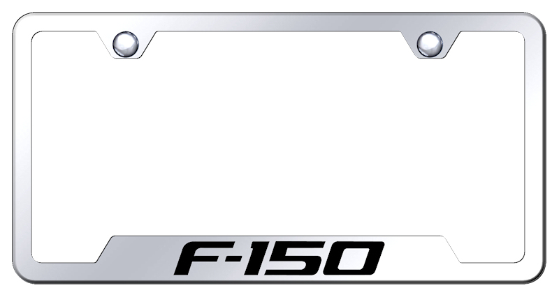 F-150 Laser Etched Stainless Steel Cut-Out Frame - Finish:Mirrored