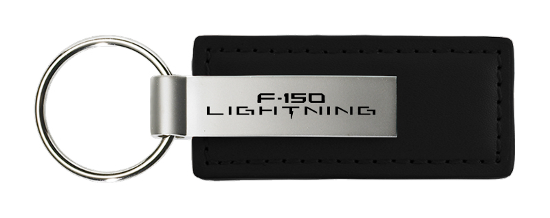 F-150 Lightning Leather Key Fob - Black