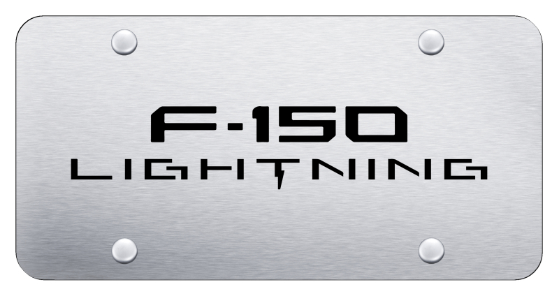F-150 Lightning License Plate - Laser Etched Brushed