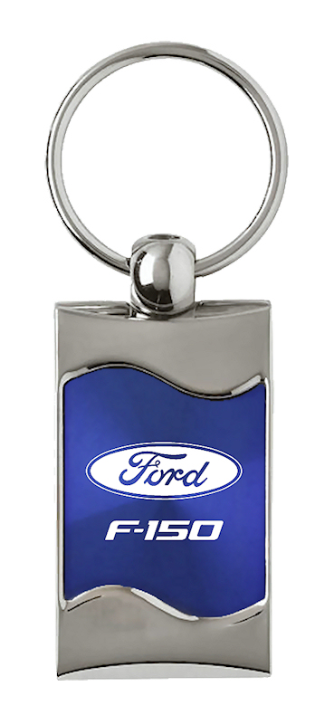 F-150 Rectangular Wave Key Fob - Blue