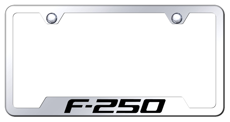 F-250 Laser Etched Stainless Steel Cut-Out Frame