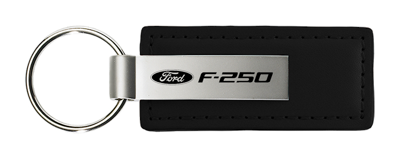 F-250 Leather Key Fob - Black