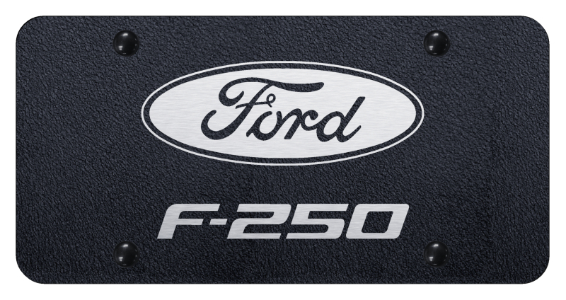 F-250 License Plate - Laser Etched Rugged Black