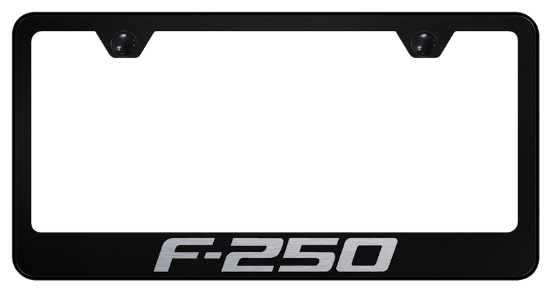 F-250 Stainless Steel Frame - Laser Etched Black