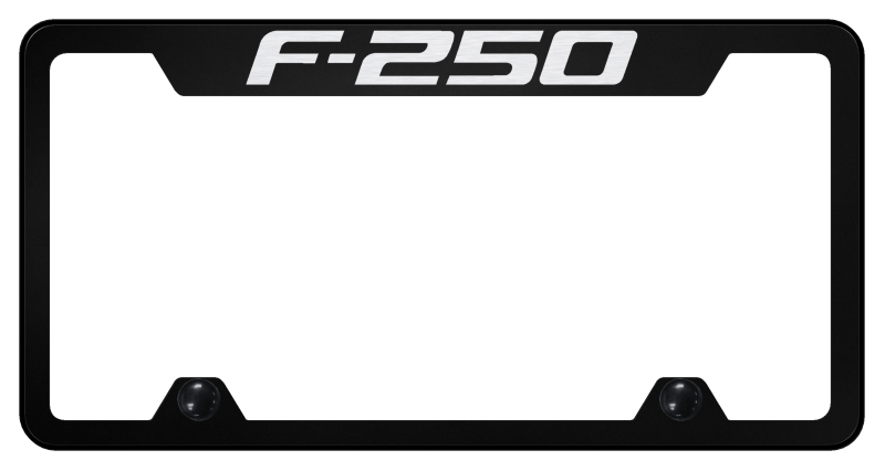 F-250 Steel Truck Cut-Out Frame - Laser Etched Black