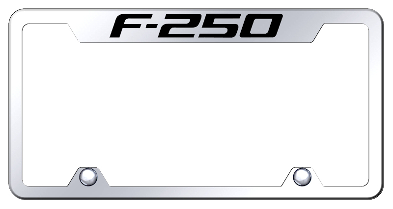 F-250 Steel Truck Cut-Out Frame - Laser Etched Mirrored