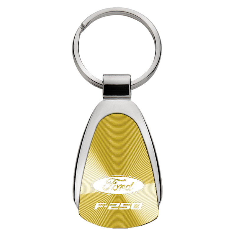 F-250 Teardrop Key Fob - Gold