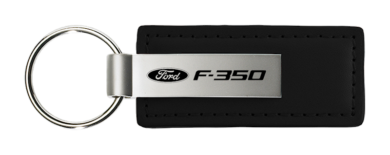 F-350 Leather Key Fob - Black