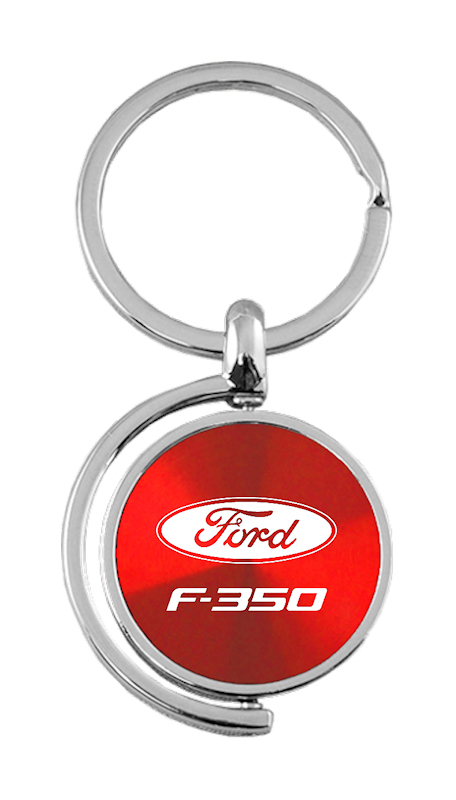 F-350 Spinner Key Fob - Red