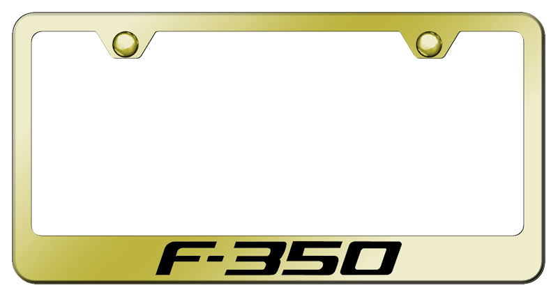 F-350 Stainless Steel Frame - Laser Etched Gold