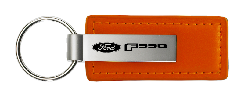 F-550 Leather Key Fob - Orange