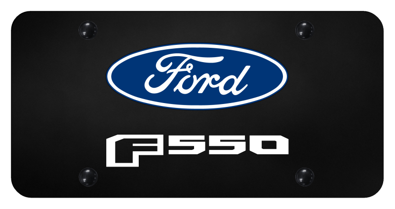 F-550 License Plate - UV Print on Black