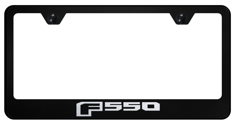F-550 Stainless Steel Frame - Laser Etched Black
