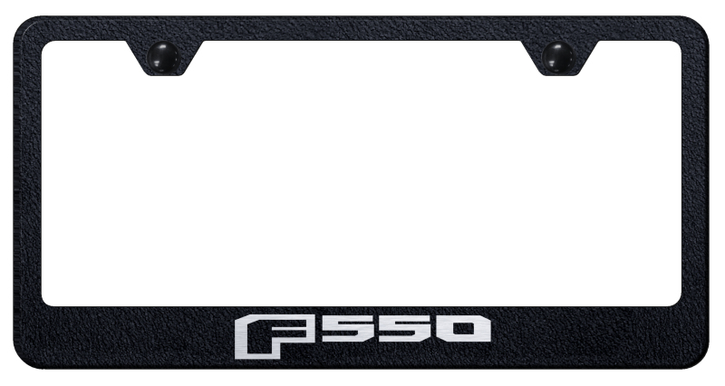 F-550 Stainless Steel Frame - Laser Etched Rugged Black