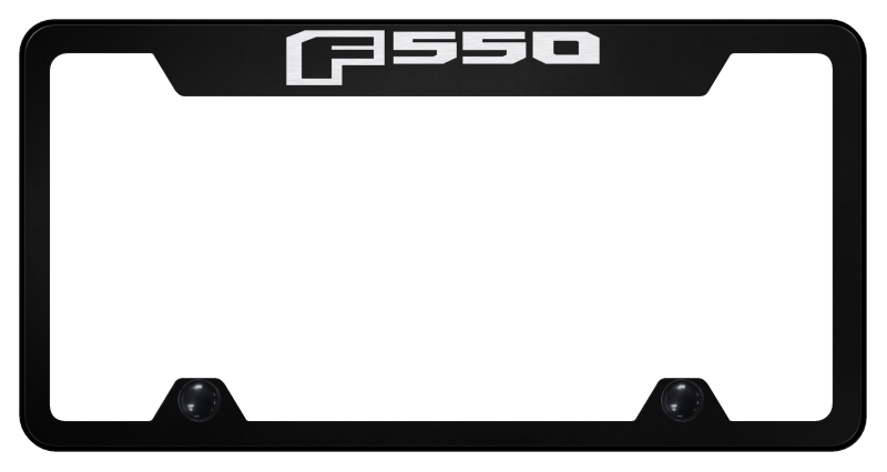 F-550 Steel Truck Cut-Out Frame - Laser Etched Black