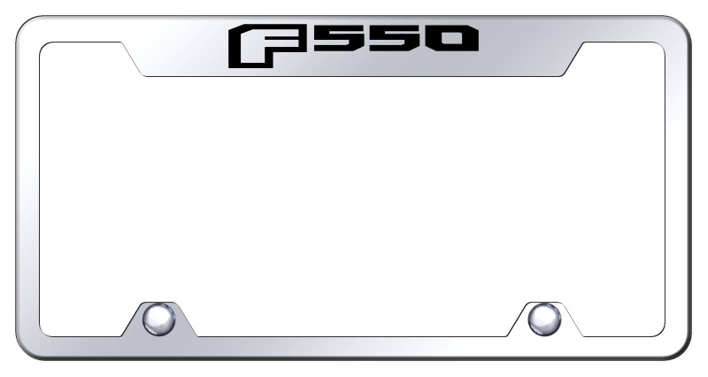 F-550 Steel Truck Cut-Out Frame - Laser Etched Mirrored