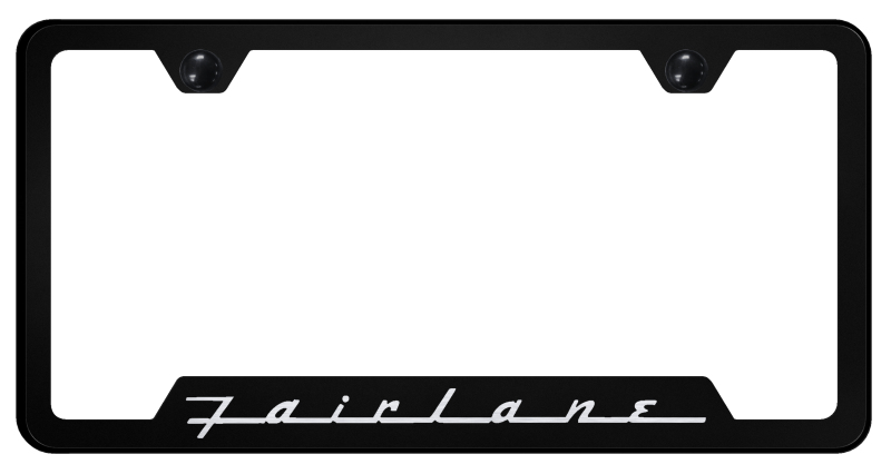 Fairlane Cut-Out Frame - Laser Etched Black
