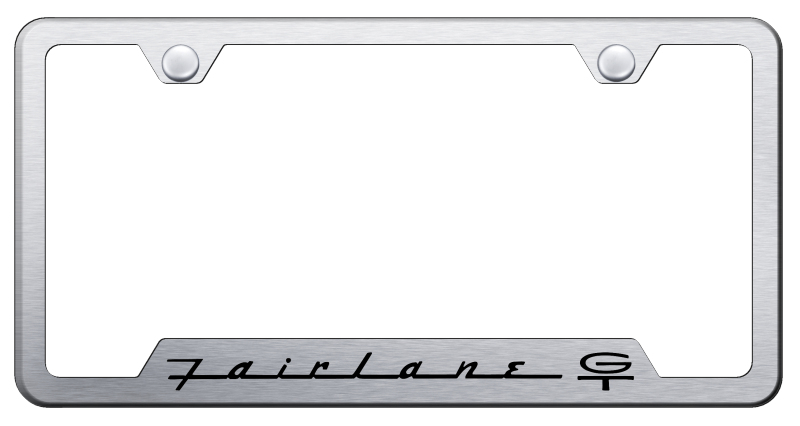 Fairlane GT Cut-Out Frame - Laser Etched Brushed