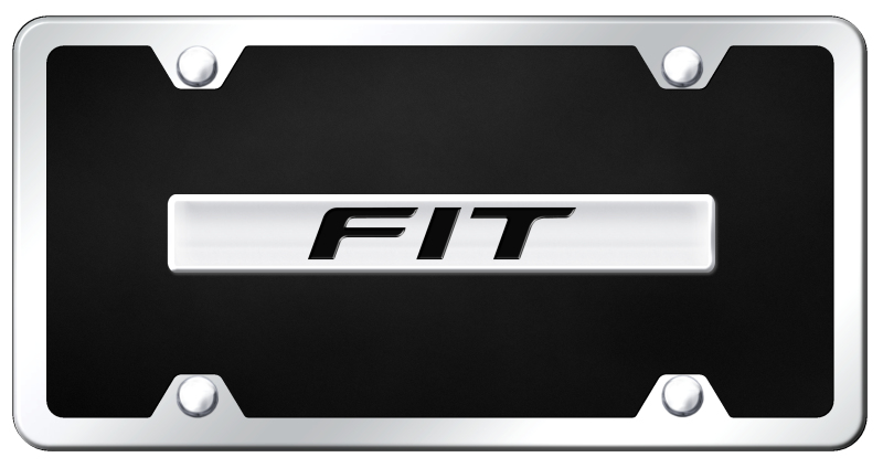 Fit Name Acrylic Kit - Chrome on Black