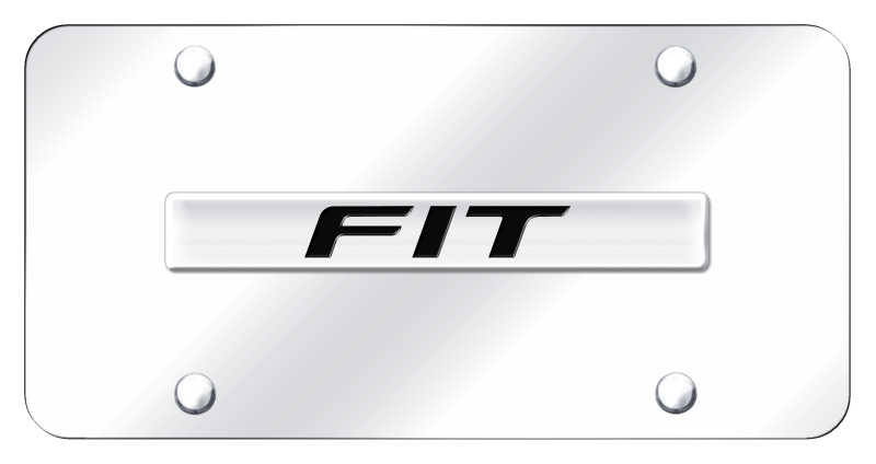 Fit Name License Plate - Chrome on Mirrored