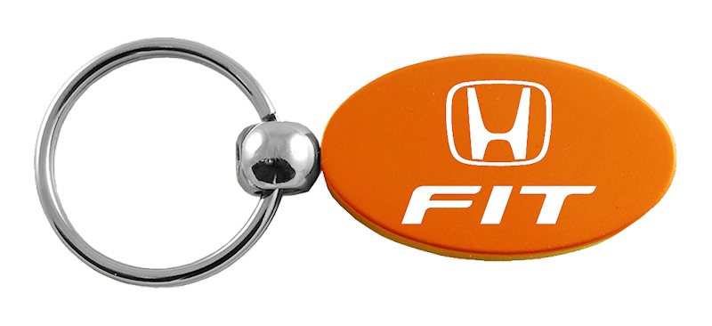 Fit Oval Key Fob - Orange
