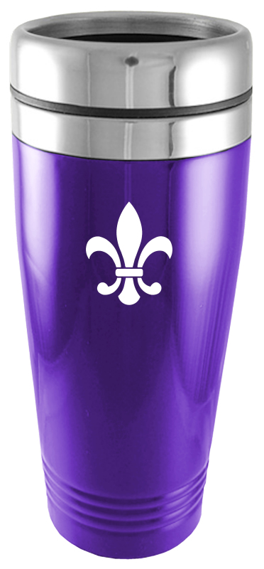 Fleur-De-Lis Travel Mug 150 - Purple