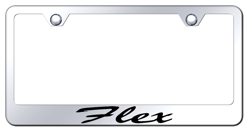 Flex Script Stainless Steel Frame - Laser Etched Mirrored