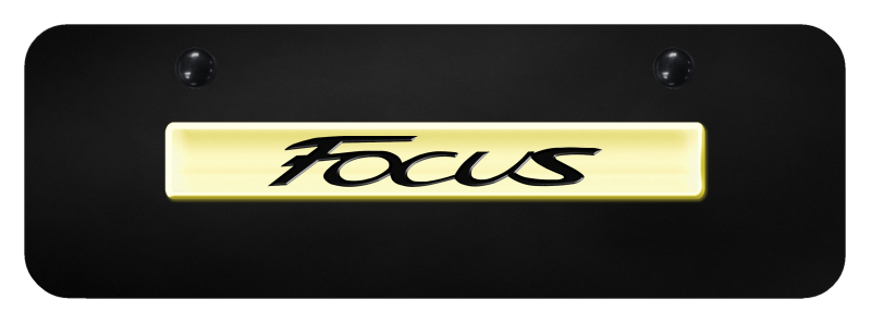 Focus Name Mini Plate - Gold on Black