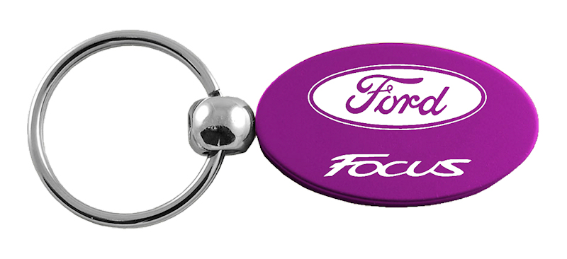 Focus Oval Key Fob - Purple