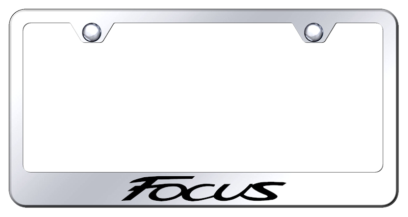 Ford Focus Laser Etched Stainless Steel License Plate Frame - Finish:Mirror