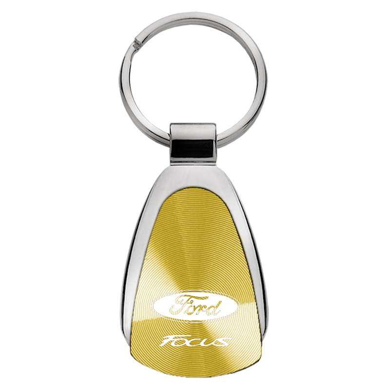 Focus Teardrop Key Fob - Gold