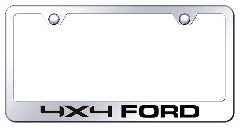Ford/4X4 Stainless Steel Frame - Laser Etched Mirrored
