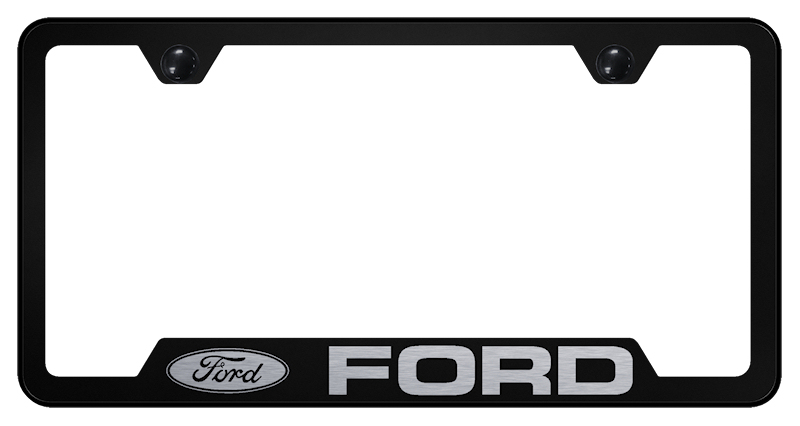 Ford Cut-Out Frame - Laser Etched Black